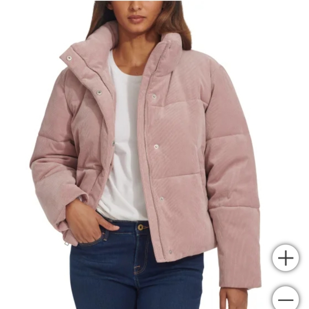 Levi's Ladies' Corded Puffer Jacket nwt, Pink